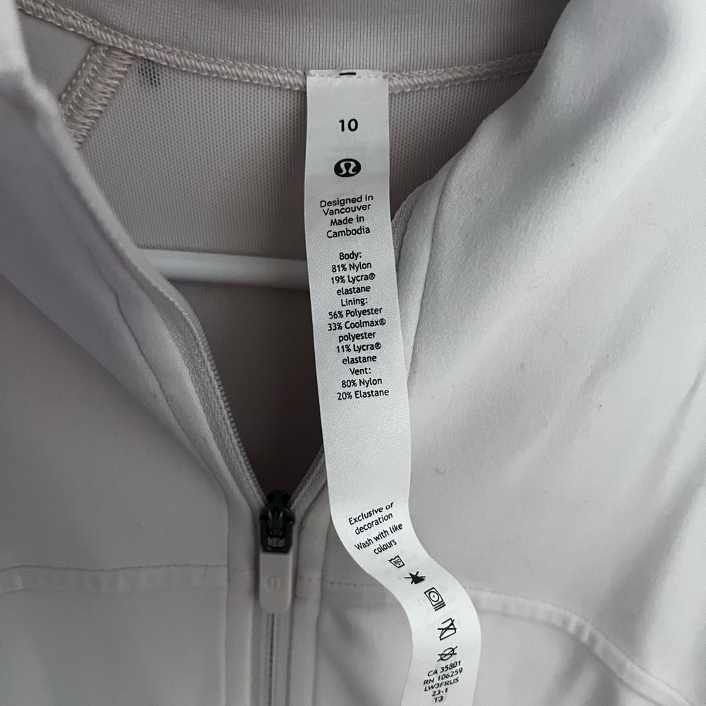 Lululemon size 10 jacket